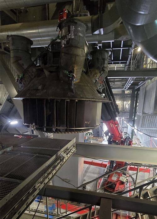 Machineverhuizing, engineering, projectbegeleiding, hijsplan, TRA expertise bij Ecranes