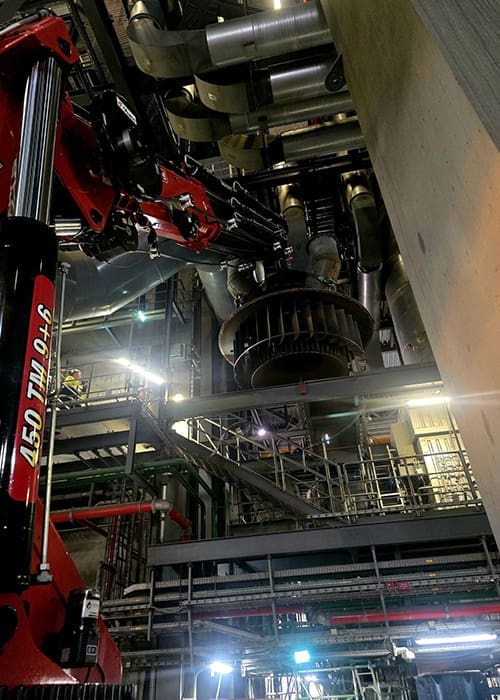 Machineverhuizing, engineering, projectbegeleiding, hijsplan, TRA expertise bij Ecranes