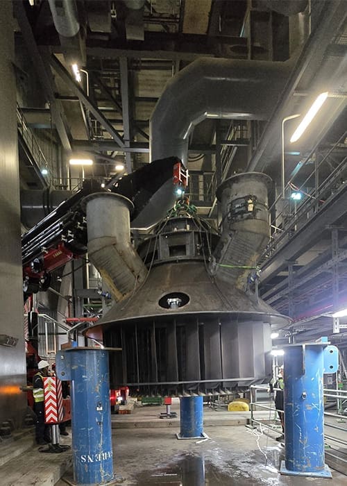Machineverhuizing, engineering, projectbegeleiding, hijsplan, TRA expertise bij Ecranes